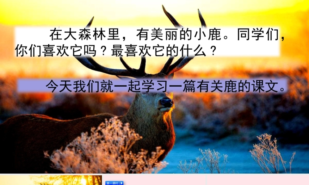 三年级语文下册 第二单元 7《鹿角和鹿腿》教学课件 新人教版-新人教级下册语文课件