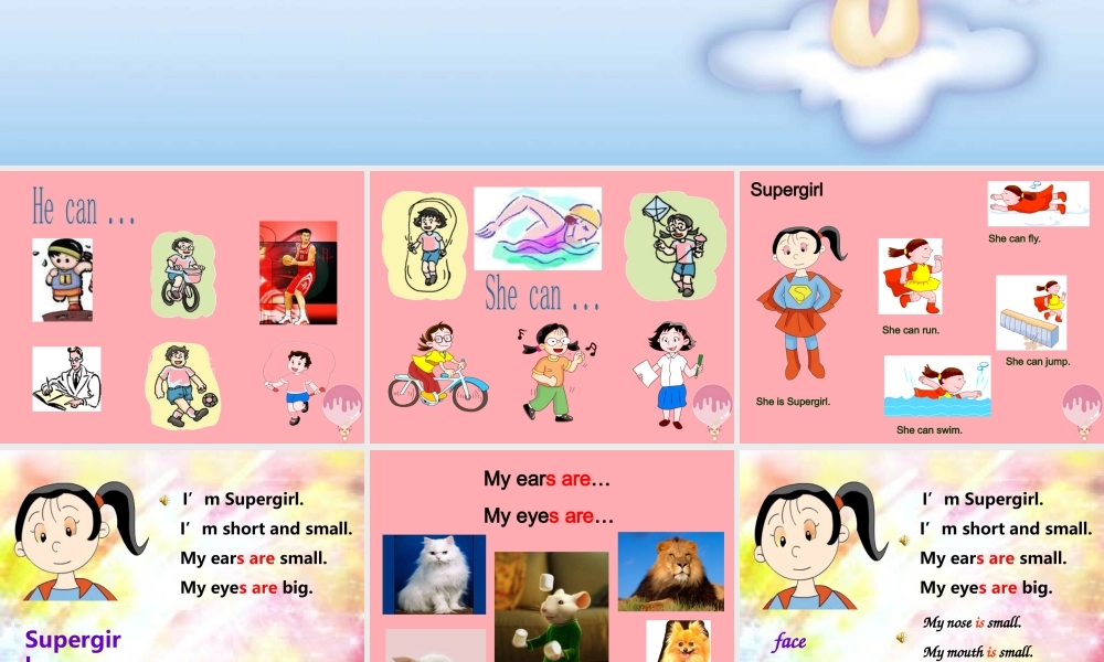 二年级英语上册 Unit 6 My hair is short课件1 牛津上海版-牛津上海版小学二年级上册英语课件