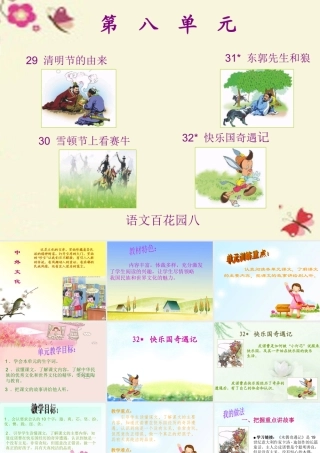 三年级语文下册 第8单元 32《快乐国奇遇记》课件2 语文S版-语文S版小学三年级下册语文课件