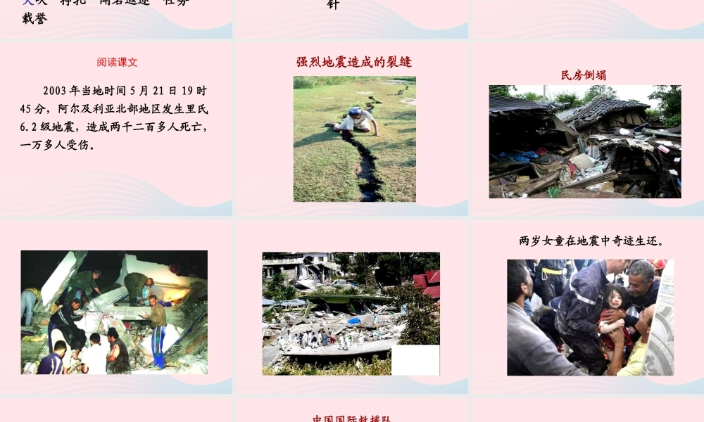 三年级语文下册 第七组 28《中国国际救援队 真棒》课堂教学课件1 新人教版-新人教版小学三年级下册语文课件