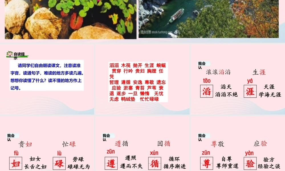 三年级语文下册 第二单元 8 池子与河流课件 新人教版-新人教级下册语文课件