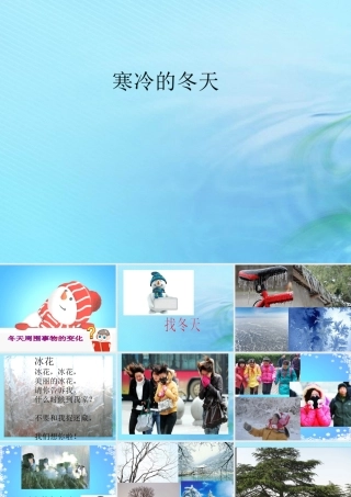 二年级科学上册 秋和冬 9 寒冷的冬天课件 冀教版-冀教版小学二年级上册自然科学课件