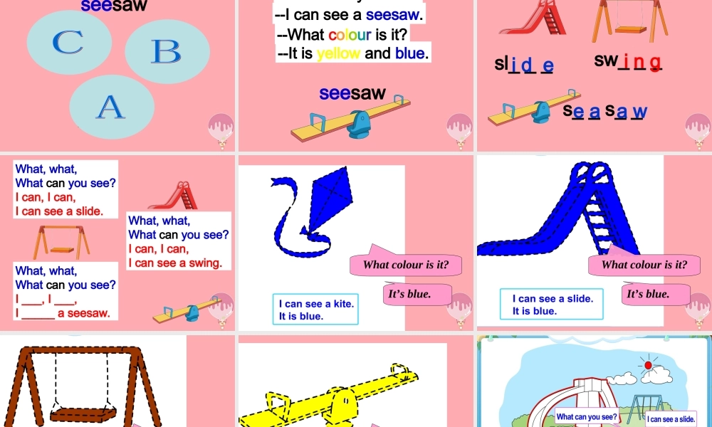 二年级英语上册 Unit 7 In the playground课件1 牛津上海版-牛津上海版小学二年级上册英语课件
