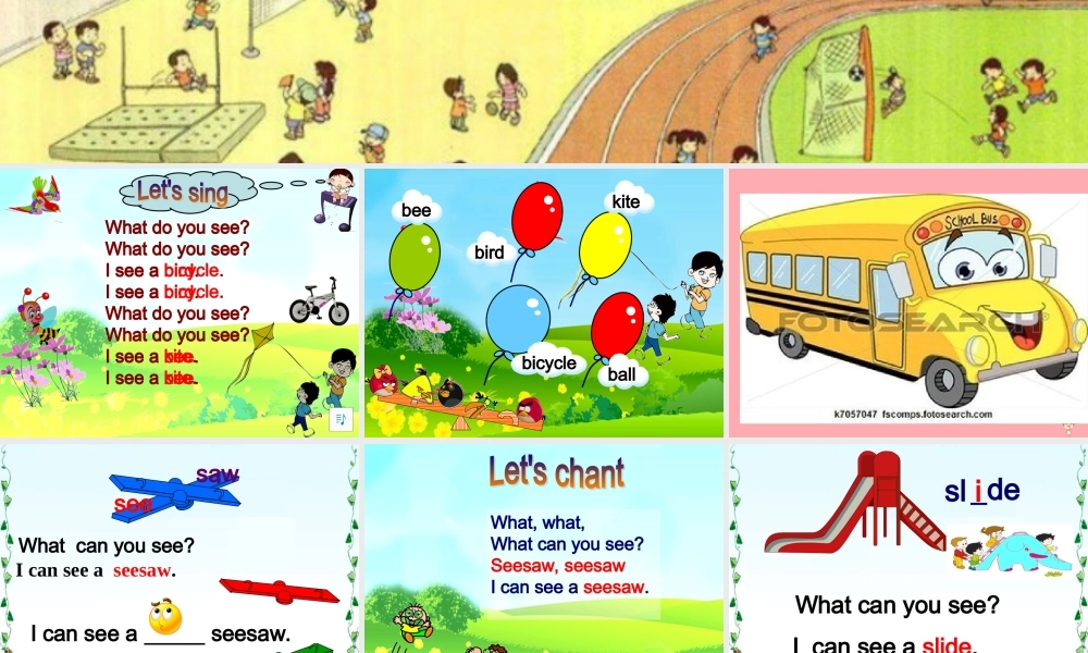 二年级英语上册 Unit 7 In the playground课件2 牛津上海版-牛津上海版小学二年级上册英语课件