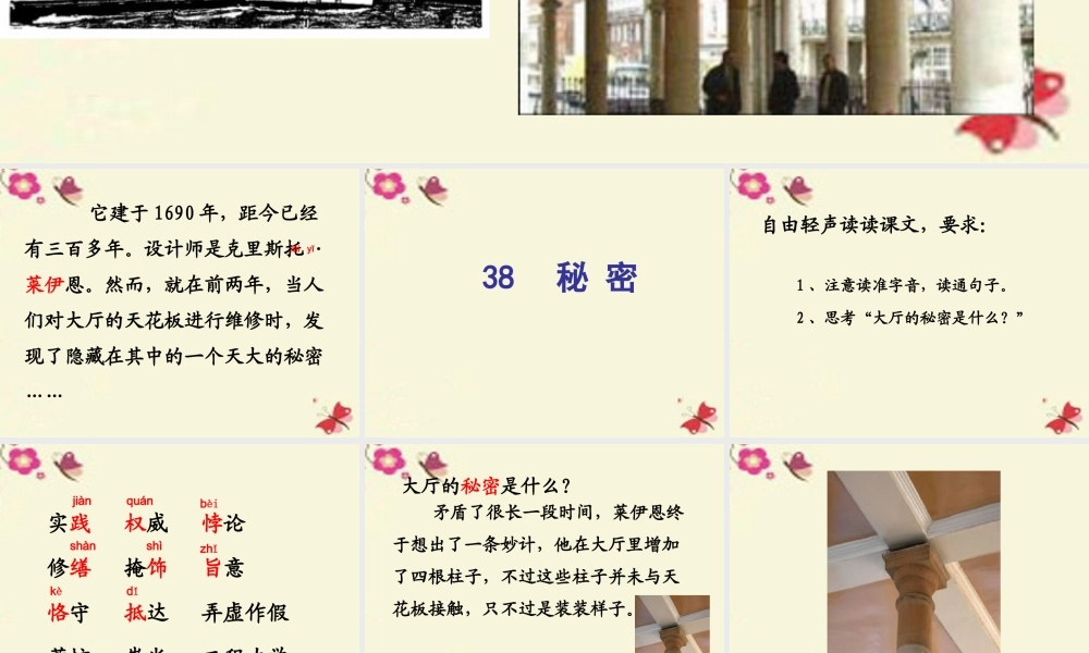 三年级语文下册 第8单元 38《秘密》课件 沪教版-沪教版小学三年级下册语文课件