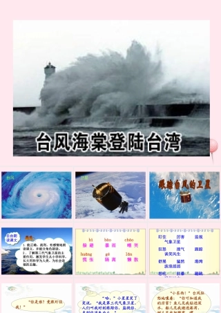 三年级语文下册 第六单元 第17课《跟踪台风的卫星》课件 苏教版-苏教版小学三年级下册语文课件