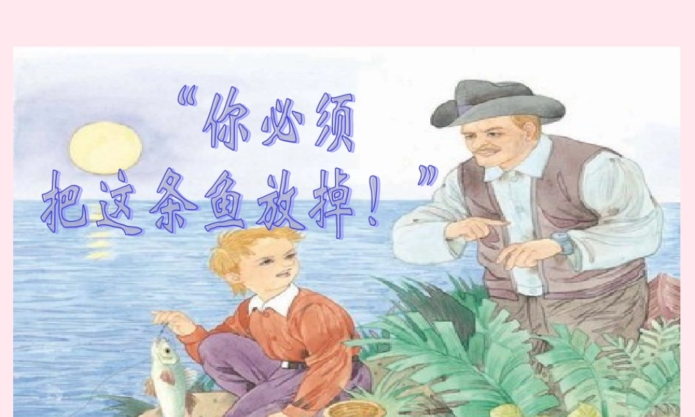 三年级语文下册 第六单元 第18课《你必须把这条鱼放掉》课件 苏教版-苏教版小学三年级下册语文课件