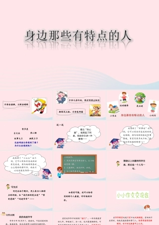 三年级语文下册 第六单元 习作《身边那些有特点的人》课件 新人教版-新人教版小学三年级下册语文课件