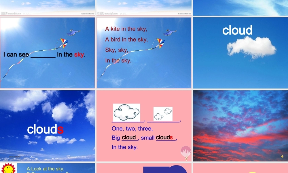 二年级英语上册 Unit 10 In the sky课件1 牛津上海版-牛津上海版小学二年级上册英语课件