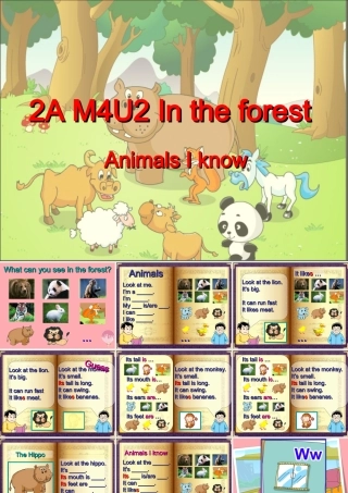 二年级英语上册 Unit 11 In the forest课件1 牛津上海版-牛津上海版小学二年级上册英语课件