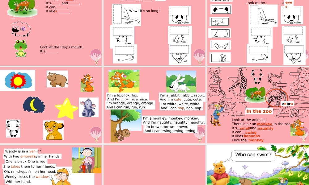 二年级英语上册 Unit 11 In the forest课件3 牛津上海版-牛津上海版小学二年级上册英语课件