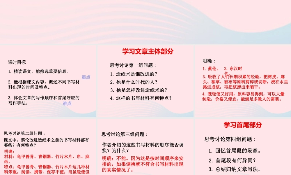 三年级语文下册 第三单元 10 纸的发明（第2课时）课件 新人教版-新人教版小学三年级下册语文课件