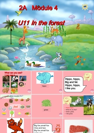二年级英语上册 Unit 11 In the forest课件4 牛津上海版-牛津上海版小学二年级上册英语课件