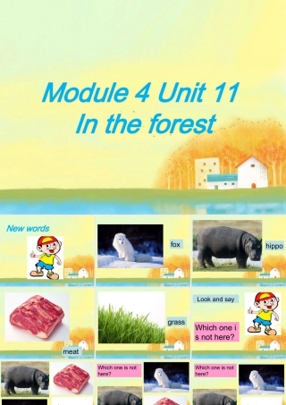 二年级英语上册 Unit 11 In the forest课件5 牛津上海版-牛津上海版小学二年级上册英语课件