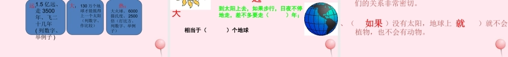 三年级语文下册 第六组 21《太阳》课堂教学课件1 新人教版-新人教版小学三年级下册语文课件