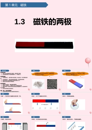 二年级科学下册 磁铁 3磁铁的两极课件 教科版-教科级下册自然科学课件