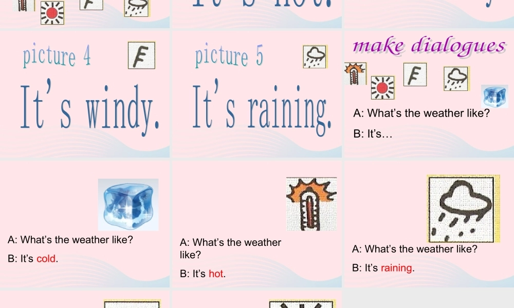 二年级英语下册 Module 1 Unit 1 What’s the weather like课件 外研版（一起）-外研版小学二年级下册英语课件