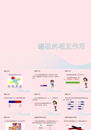 二年级科学下册 磁铁 6《磁极的相互作用》课件 教科版-教科版小学二年级下册自然科学课件
