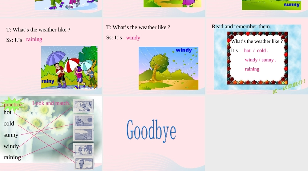 二年级英语下册 Module 1 Unit 1 What’s the weather like课件5 外研版（一起）-外研版小学二年级下册英语课件