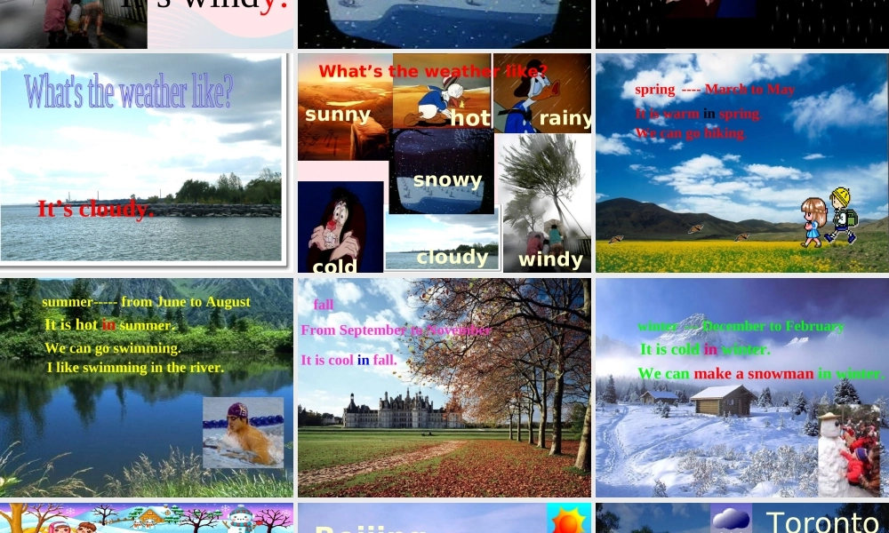 二年级英语下册 Module 1 Unit 1 What’s the weather like课件6 外研版（一起）-外研版小学二年级下册英语课件