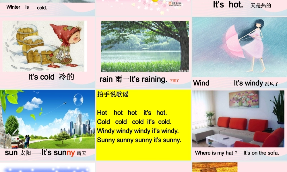 二年级英语下册 Module 1 Unit 1 What’s the weather like课件8 外研版（一起）-外研版小学二年级下册英语课件