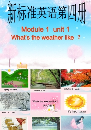 二年级英语下册 Module 1 Unit 1 What’s the weather like课件8 外研版（一起）-外研版小学二年级下册英语课件