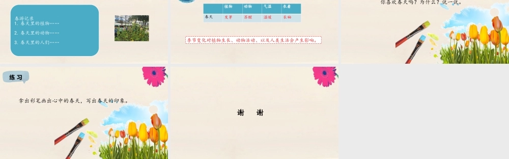 二年级科学下册 第2单元 春和夏 4 春天来了课件 冀人版-人教版小学二年级下册自然科学课件