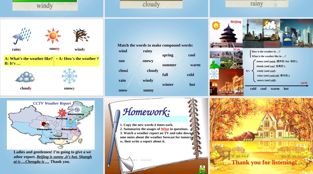 二年级英语下册 Module 1 Unit 1(7)课件 外研版（一起）