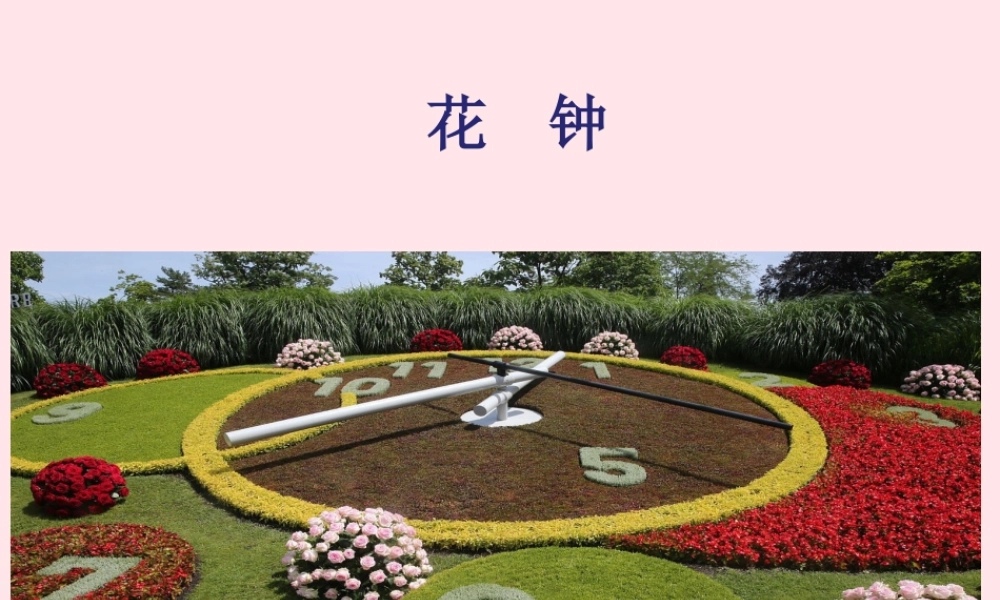 三年级语文下册 第四单元 13 花钟课件1 新人教版-新人教版小学三年级下册语文课件