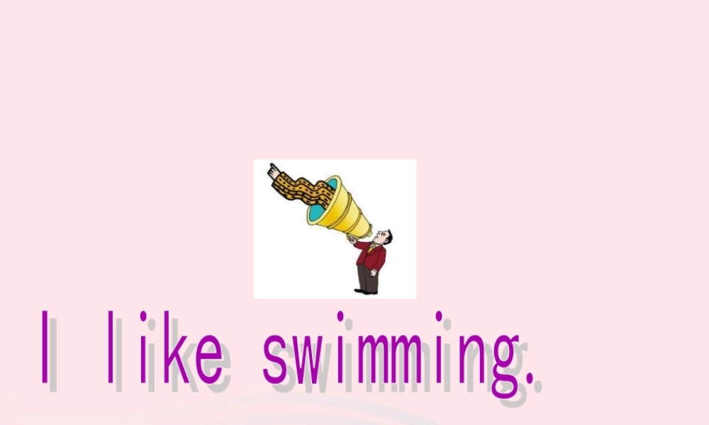 二年级英语下册 Module 1 Unit 2 I like swimming课件1 外研版（一起）-外研版小学二年级下册英语课件