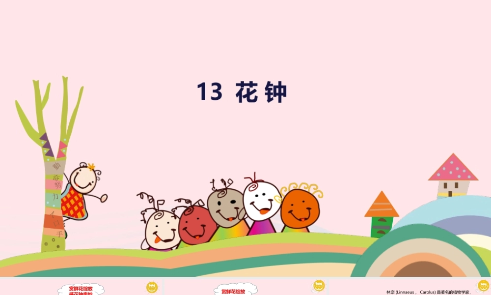 三年级语文下册 第四单元 13 花钟课件1 新人教版-新人教级下册语文课件