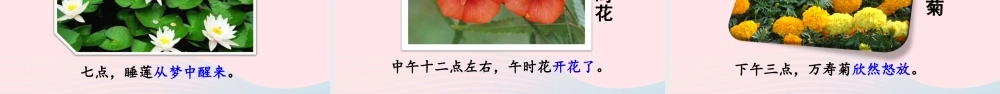 三年级语文下册 第四单元 13 花钟课件2 新人教版-新人教版小学三年级下册语文课件