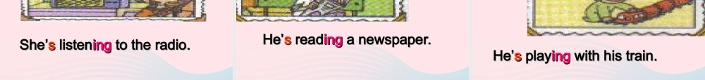 二年级英语下册 Module 2 Unit 1 She’s listening to the radio课件 外研版（一起）-外研版小学二年级下册英语课件