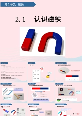 二年级科学下册 第二单元 磁铁 第4课 认识磁极课件 青岛版五四制-青岛版小学二年级下册自然科学课件