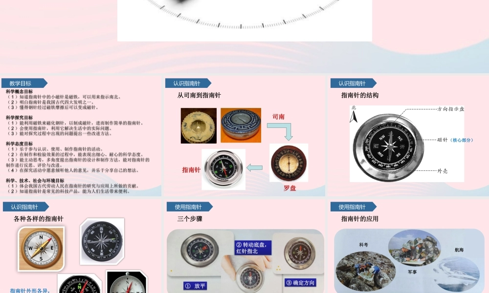 二年级科学下册 第二单元 磁铁 第6课 指南针课件 青岛版五四制-青岛版小学二年级下册自然科学课件