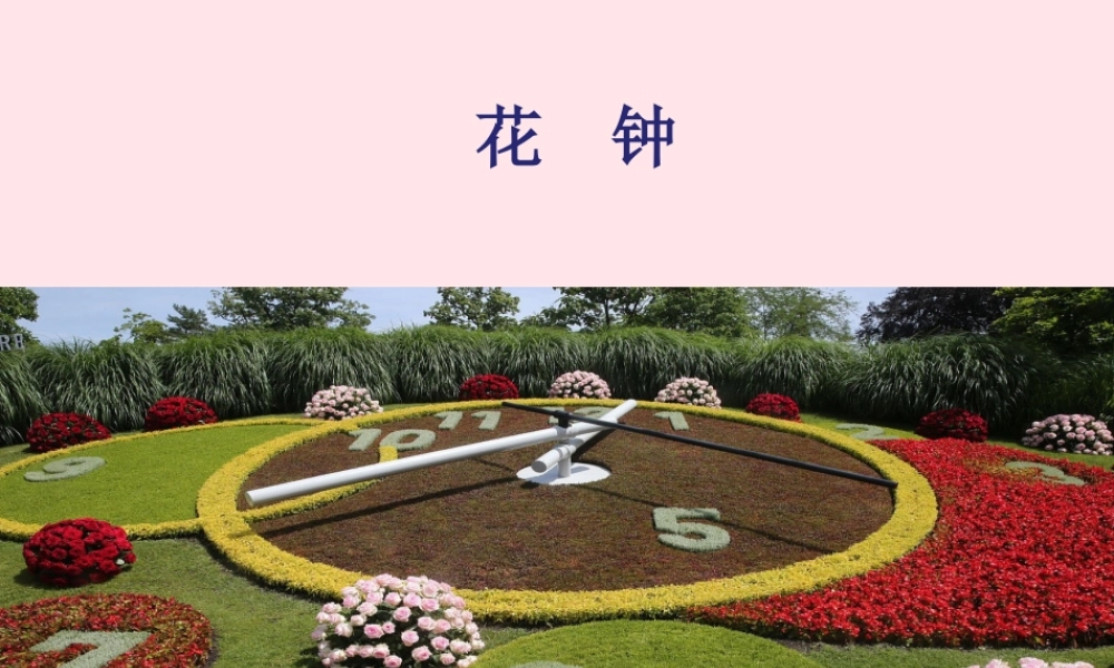 三年级语文下册 第四单元 13《花钟》课堂教学课件 新人教版-新人教版小学三年级下册语文课件