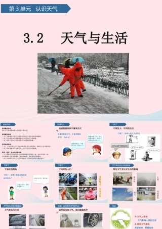 二年级科学下册 第三单元 认识天气 第8课 天气与生活课件 青岛版五四制-青岛版小学二年级下册自然科学课件