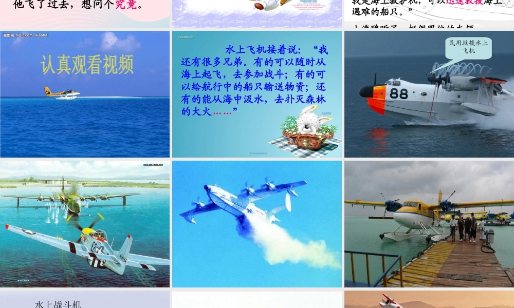 三年级语文下册 第五单元 15水上飞机课件3 苏教版-苏教版小学三年级下册语文课件