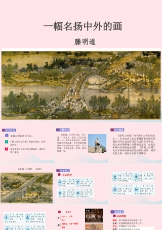 三年级语文下册 第三单元 12 一幅名扬中外的画课件1 新人教版-新人教版小学三年级下册语文课件