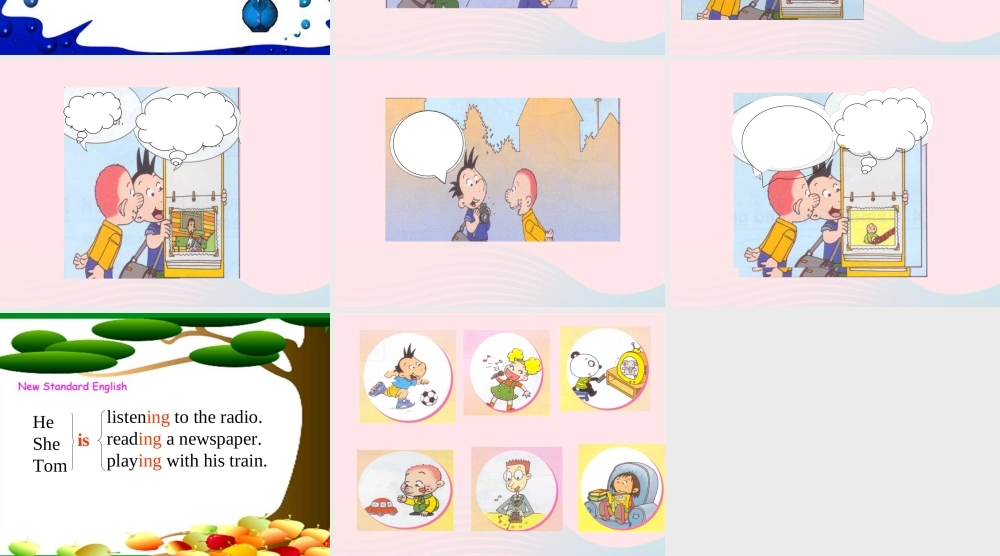二年级英语下册 Module 2 Unit 1 She’s listening to the radio课件6 外研版（一起）-外研版小学二年级下册英语课件