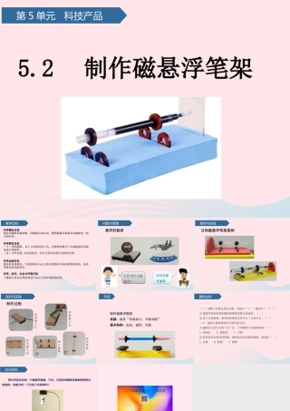 二年级科学下册 第五单元 科技产品 第16课 制作磁悬浮笔架课件 青岛版五四制-青岛版小学二年级下册自然科学课件