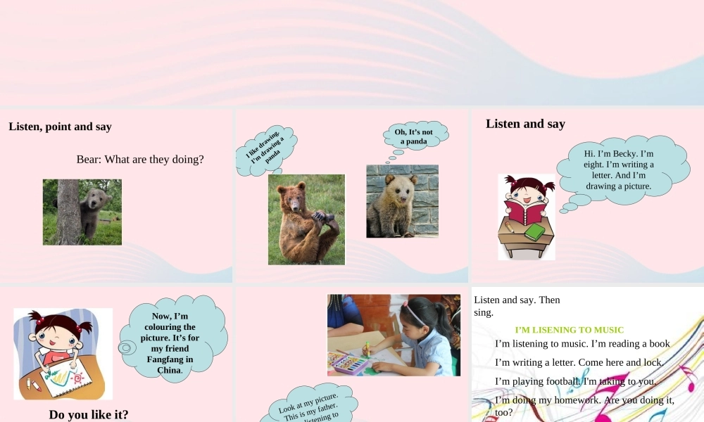 二年级英语下册 Module 2 Unit 2  I’m drawing a picture课件1 外研版（一起）-外研版小学二年级下册英语课件