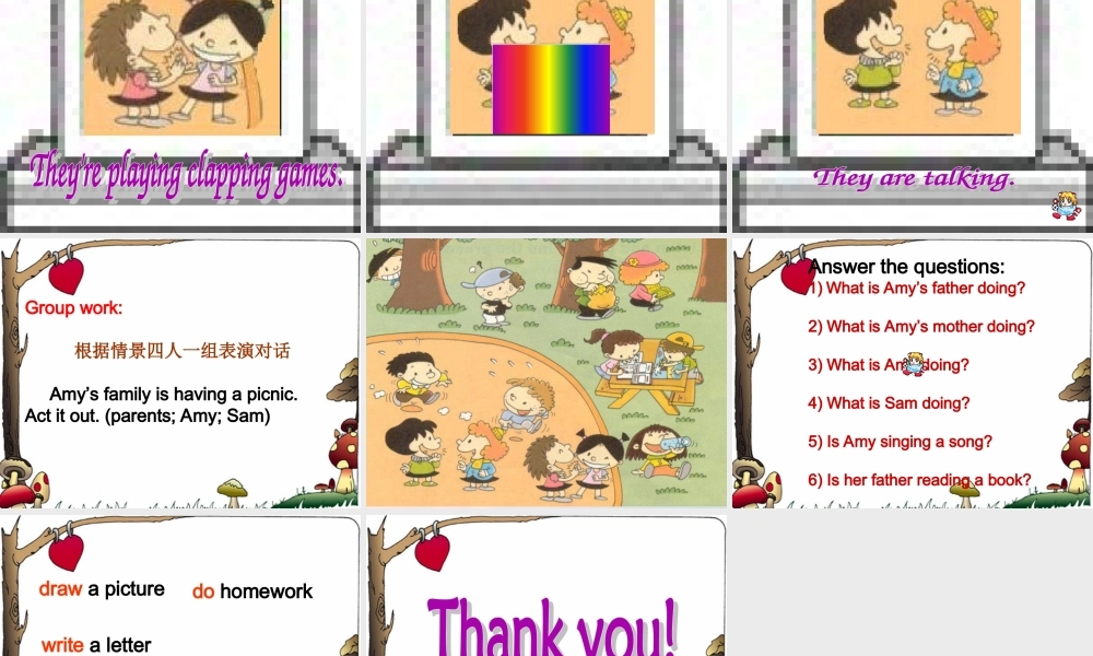 二年级英语下册 Module 2 Unit 2  I’m drawing a picture课件2 外研版（一起）-外研版小学二年级下册英语课件