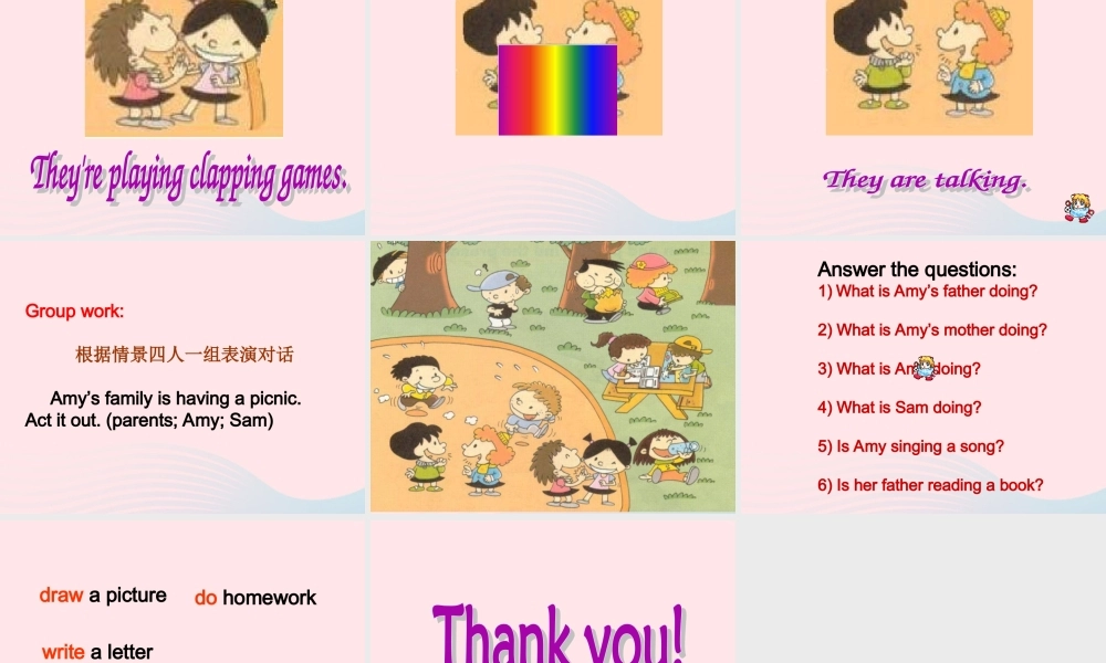 二年级英语下册 Module 2 Unit 2  I’m drawing a picture课件3 外研版（一起）-外研版小学二年级下册英语课件