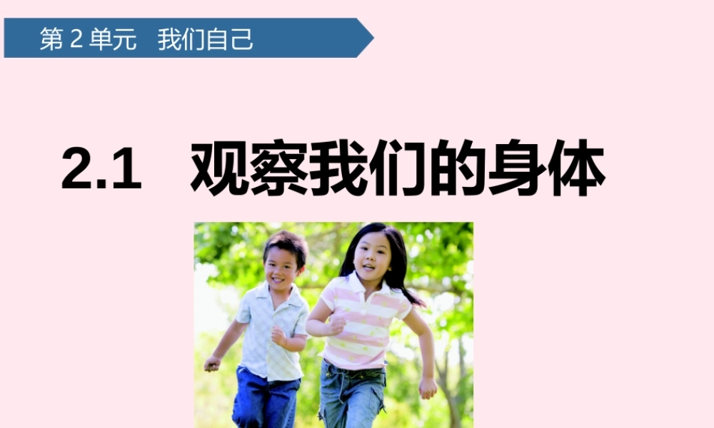二年级科学下册 我们自己 1观察我们的身体课件 教科版-教科版小学二年级下册自然科学课件