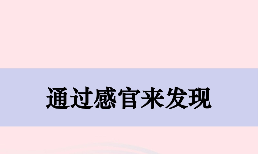 二年级科学下册 我们自己 2 通过感官来发现课件 教科版-教科版小学二年级下册自然科学课件
