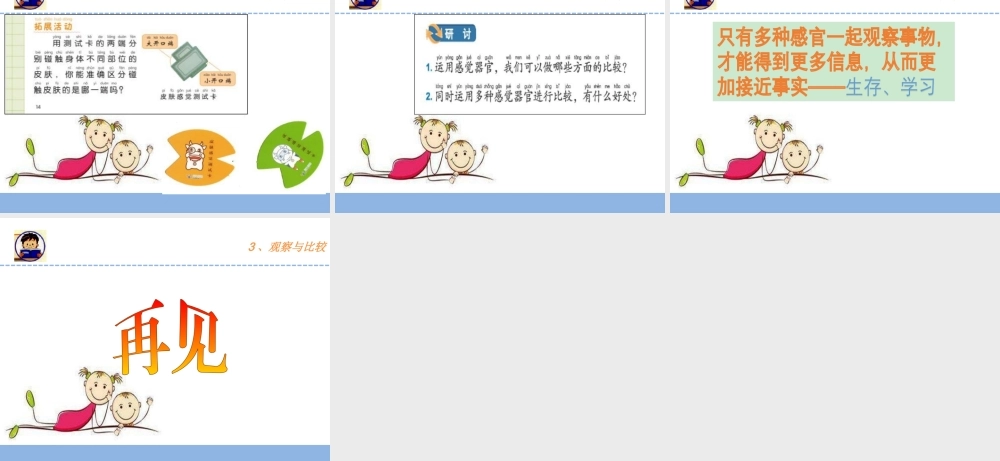 二年级科学下册 我们自己 3 观察与比较课件 教科版-教科版小学二年级下册自然科学课件