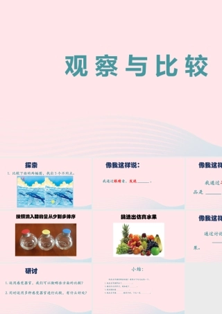 二年级科学下册 我们自己 3《观察与比较》教学课件 教科版-教科版小学二年级下册自然科学课件
