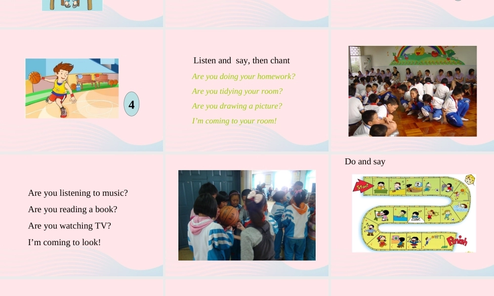 二年级英语下册 Module 3 Unit 2 Are you doing your homework课件1 外研版（一起）-外研版小学二年级下册英语课件