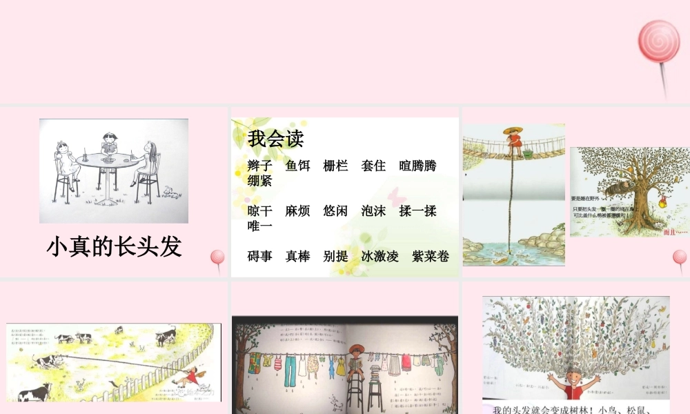 三年级语文下册 第五单元 16小真的长头发课件 新人教版-新人教版小学三年级下册语文课件